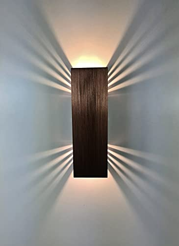 SpiceLED Wandleuchte ShineLED Kupfer Edition mit Schalter - Indirekte Beleuchtung mit Schatteneffekt - dimmbare Up & Down Wandlampe - 14W - Lichtfarbe Weiß