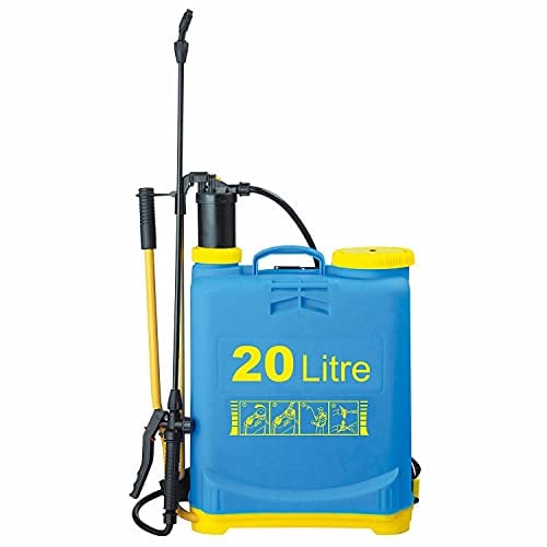 STOREX 20 Litre Hand Pump Manual Pressure Power Washer Sprayer Brush Garden Pressure Sprayer Knapsack Weedkiller Chemical Fence Water Spray Bottle 20L