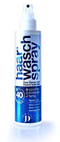 JD Hair Care Haarwaschspray - Spray zum Haare waschen ohne Wasser - Alternative zur Haarwäsche für bis zu 40 Wäschen - 200ml