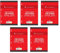 CONQUÉRANT Lot de 5 Feuillets mobiles 21x29,7 cm 100 pages grands carreaux jaunes 80g