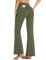 MOVE BEYOND Donna Pantaloni Bootleg da Yoga con 4 Tasche a Vita Alta Controllo di Pancia, Verde, XXL