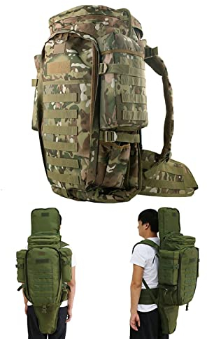 SJASD Mochila Táctica Militar de Rifle Largo - Molle Sistema de Asalto para Caza, Pesca, Airsoft Gear, Campo de Tiro
