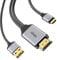 Cavo HDMI a USB C 4k@60Hz, cavo adattatore HDMI a USB tipo C 2 m con cavo di alimentazione USB, compatibile per MacBook Pro, Nreal air, iMac, XPS, monitor portatile touch