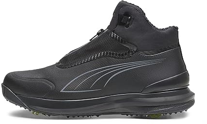 PUMA Men's DRYLBL Boot Golf Shoe, Black-Cool Dark Gray, 8 UK