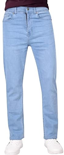 A2Z Mens Relaxed Straight Bootcut Stretch Denim Jeans Loose Fit Trouser Set | Easy Comfort Casual Pants Daily Outings Flexible Gents Fashion Bottoms Wear