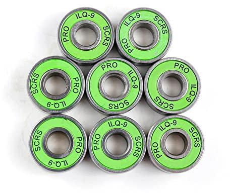 ZAAHH Kugellager 608 2RS Inline Rollschuh Radlager ILQ-9 Skateboard Radlager Rollschuhe 8 x 22 x 7 mm Schaft (Farbe: 16 Stück grün)