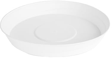 Garronda Sottovasi per Vasi Plastica Rotonde GD-0023 (Bianco, ⌀ 24cm H 4cm)