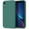 AK Hülle Kompatibel mit iPhone XR Hülle Silikon Handyhülle mit Microfiber Rundumschutz Case Schutzhülle für iPhone xr 6.1 (Dunkel grün)