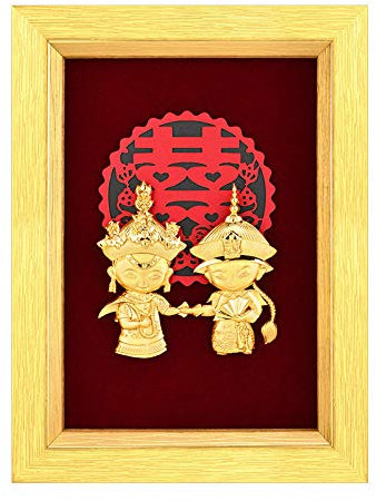 Skulpturen Skulptur Statue China Wandbilder Goldfolie Kunsthandwerk Sweet Love Home Decor