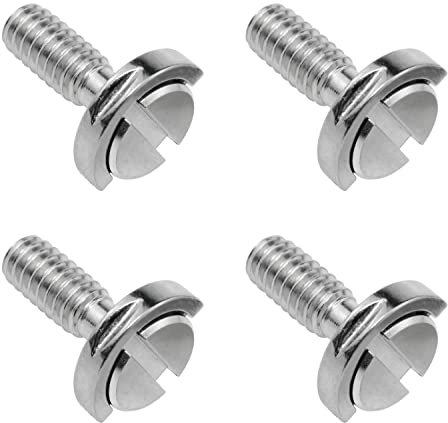 LoveIysp 1/4-20 Thread D-Ring Stainless Steel Camera Screws, 4PCS, Tripod-Camera-Mounts Screws for Adapter of Camera Tripod Monopod QR Quick Release Plate