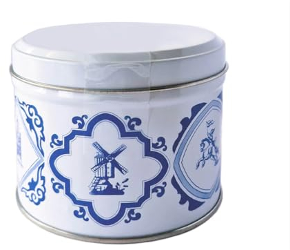 Daelmans Stroopwafels - Karamellwaffeln in Delfter Blauer Blechdose - 330 g pro Dose - Authentische Holländische Karamellwaffel - Stroopwaffeln