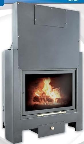 Termocamino a legna serie Valle mod. 144 con cappa ventilata