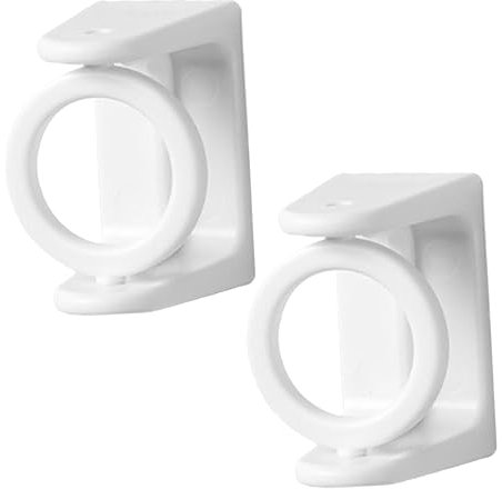 JOINPAYA 2 Piezas Portacañas sin Agujeros Barra de para Cortina Accesorio de baño Gancho Soporte de Barra de Soportes de Barra de de baño Inodoro Barra de la Cortina