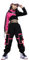 LOLANTA Kids Girls Hip Hop Street Dance Outfit, Stylish Cropped Top Cargo Trousers Clothing Set(7-8 Years, Pink,Tag 130)