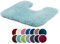 liebling Superior Badteppich mit Ausschnitt und Anti-Rutsch-Beschichtung, 100% Polyester (Mikrofaser), 50 x 45 cm, 30 Grad waschbar, Fußbodenheizung geeignet, Farbe: Mint