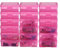 Naivees Plastic Storage Box Clear 18 Pack Stackable Storage Bins with Latching Lids Storage to Organize Lego,Crayon, Pencil and Other Small Product (Pink)
