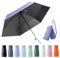 Wydexint Kleiner Regenschirm, portable folding umbrella, mini reise regenschirm, leichter Reiseschirm, taschenschirm, UV-faltbar mit Kapselbox, reisewasser- und winddicht für Männer und Frauen(Lila)