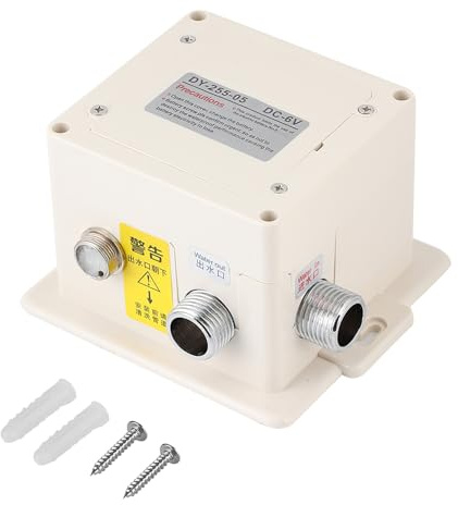 Sensorarmatur Infrarot Automatisch Wasserhahn Chrom Messing Zinklegierung | berührungslos, G1/2 Zoll, 4x AA Batterie, Sensorabstand 10-15cm, für Haushalt und Gewerbe, Steuerbox inklusive