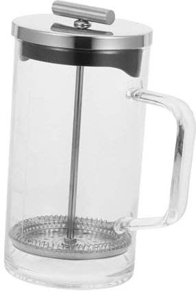 Hoement 1pieza Cafetera Manual De Émbolo Con Prensa Francesa De Transparente Para Café y Capacidad