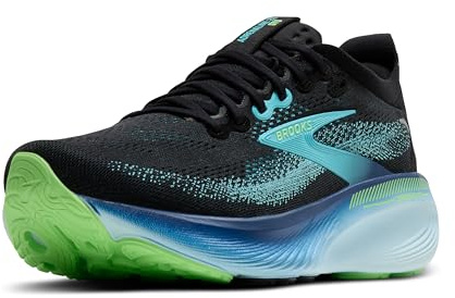 Brooks Men’s Adrenaline GTS 25 Supportive Running & Walking Shoe, Black/Ipanema/Mint, 12 UK