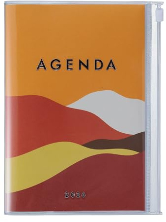 MARK'S 2025/26 Taschenkalender, B6 Mountain, Orange: Von Oktober 2025 bis Dezember 2026