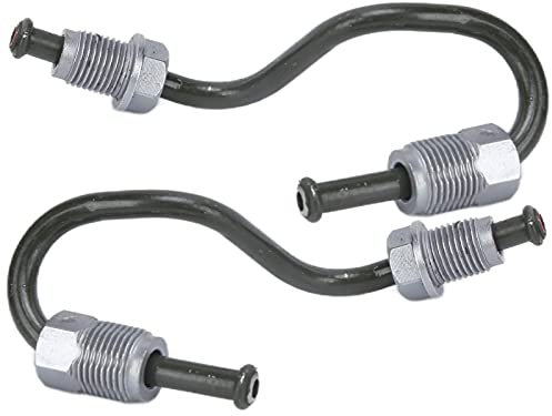 Aramox Hintere Bremsleitung, 2PCS Eisen Links Rechts Bremsleitung Zubehör Austausch für 1K0611763E 1K0611763F A3 Cabriolet