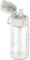 OLDLEY Kids Water Bottles with Straw 420ml/14oz BPA Free Tritan Water Bottle with Handle Leakproof Time Marker School Sports Drinking Bottle for Toddler Boys Girls (Transparent)
