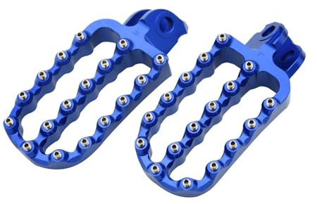 Repose-Pieds De Motos pour 701 pour Enduro pour Supermoto 2014 2015 2016 2017 2018 Cale Pied Moto(Blue)