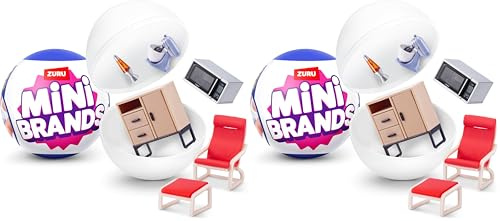 Mini Brands Home Capsule von ZURU, Mini's Collectible, Überraschung, Blindpackung, Sammlerstück (1 Kapsel) (Packung mit 2)