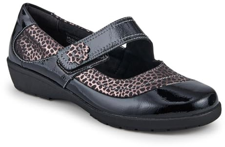 Pavers Womens Cushioned Touch-Fastening Mary Janes | Autumn Winter Collection | Mary-Jane Shoe | Riptape