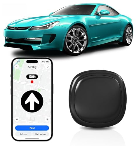 GPS-Tracker Auto Ohne ABO für ios＆Android, Mini Trackers für Car | Superstarke Magnetische Car Tracker, IP67 Wasserdicht,Versteckter Tracker für Auto, Echtzeit Tracker,Batterie hält sehr lange