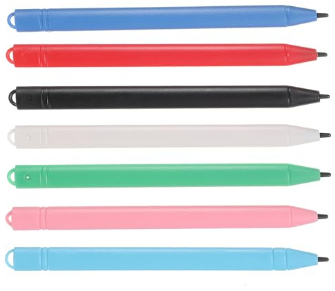 Garneck 7 Ersatz Stylus Stifte aus Kunststoff für LCD Schreibtablett Installieren für Kinder zum Zeichnen und Schreiben Tabletten