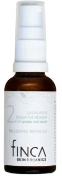 Finca Skin Organics Calming Serum 2 | Treatment for Subtype 2 Acne Rosacea and Sensitive Skin | Plant-based Anti Redness Serum with Sulphur and Organic Tea Tree Oil | No Parabens or Antibiotics | 30ml