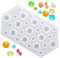WANDIC Diamantform, 1 Packung 3D-Diamanten, durchscheinend, Silikonformen für Schmuck, Polymer, Ton