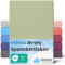 etérea Jersey Spannbettlaken 180x200cm - 200x200cm Lind bis 25 cm Höhe - 100% Baumwolle Spannbetttuch Oekotex - Bed Sheets Leintuch Bettbezug - Bettlaken 180x200 cm - 200x200 cm - Grün