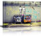 Banksy Bilder auf Leinwand Life is Short Chill The Duck Out Graffiti Street Art Wand Bild Pop Art Gemälde Kunstdruck Modern Wandbilder XXL Wanddekoration Mit Rahmen 90x60cm
