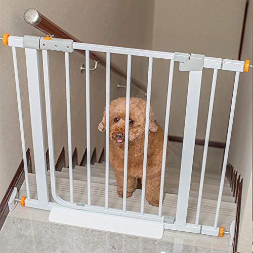 GHCXY Laufgitter Für Haustiere, Weiß, Für Den Innenbereich, Für Kinder, Treppen- Oder Türschutzgitter, Breite 61–215 Cm, Treppengeländer/68-75Cm