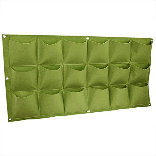 Kuuleyn Maceta de Pared Vertical, Bolsas de Cultivo de Plantas, 18 Bolsillos, Pared Colgante de enverdecimiento Vertical, Maceta de Bolsas de Plantas de Cultivo de jardín al Aire Libre