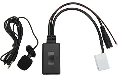 Adaptateur de Voiture, 12 Broches pour Autoradio RD4 Music Aux Audio Cable Adapter Remplacement pour Citroen C2 C3 C4 C5 C6 C8 (avec micro)
