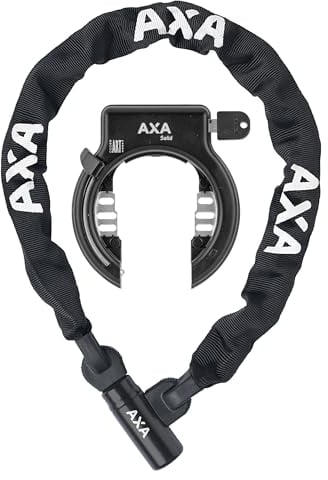 Axa Unisex – Erwachsene City100 Rahmenschloss, Schwarz, Einheitsgröße