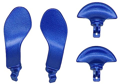 4PCS Retour Paddles pour Bord sans Fil Contrôleur, en Acier Inoxydable Retour Boutons Professionnel Pièces De Rechange, Contrôleur De Jeu Retour Paddles (Bleu)