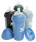Herobility Doppelte Anti-Kolik-Babyflaschen – 8.5 fl oz/240ml – 4er-Pack – Mehrfarbig baby flaschen – Denim, Schwarz, Dunkelgrün, Grau