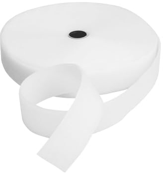 LYSEL® Klettband zum Nähen weiß Flauschband Breite 25mm VE 5 Meter