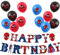 Spider Birthday Decorations Spider Party Pack with 1pcs Happy Birthday Spider Banner and 12pcs 12inch Spiderman Birthday Balloons for Kids Boys Superhero Spider Theme Party Decorations