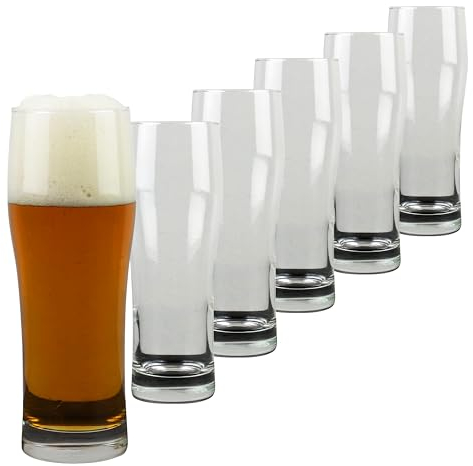Sauerland GLAS 6er Set Bierglas Christian 330ml