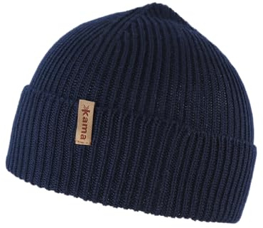 kama Strickmütze Merino A178 Damen & Herren aus Feinster Merinowolle I Hergestellt in EU