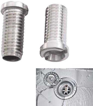 FMPXYYA Vite Cava M12 x 30 mm in Acciaio Inox per valvole a cestello, 2 Pezzi, Compatibile con lavelli da Cucina, Facile Installazione, Resistente alla corrosione