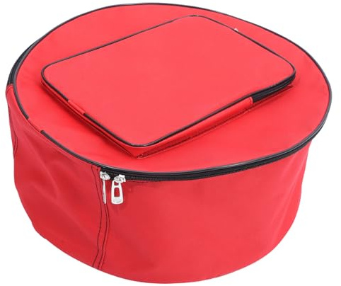 Mobestech Tragetasche Für Snare Drum 13-14 Zoll Leichte Trommeltasche Aus Robustem Material Rot Mit Gepolstertem Schutz Und Praktischem Handgriff Für Mobilen Schlaginstrumenten Transport