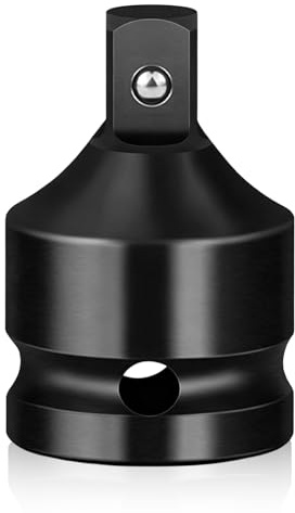 1F auf 1/2M Stecknuss Adapter, Cr-Mo Buchse auf Stecker Schlagadapter und Reduzierstück Stecknuss Schlagschrauber Reduzierung Chrom Molybdän Stahl für Knarren Steckschlüsseln