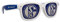 Blueprint Cologne FC Schalke 04 Sonnenbrille S04 Fanbrille verschiedene Varianten (Doppellogo Weiß)